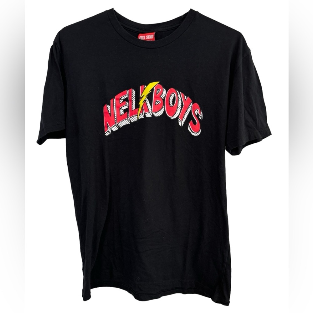 Nelk Boys Comic Full Send Black Men’s L T-Shirt MINTY RARE Send Podcast